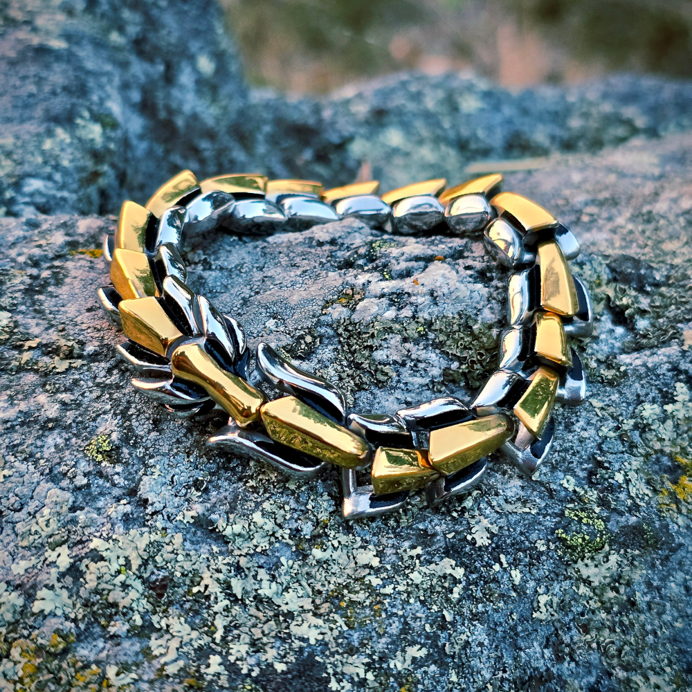 Bracelet Dragon Massive - Dual Tone