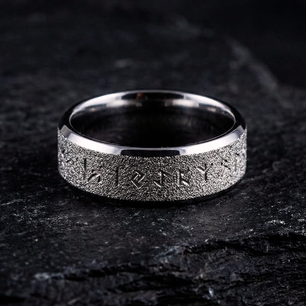 Runic Ring Northern Frost 8mm