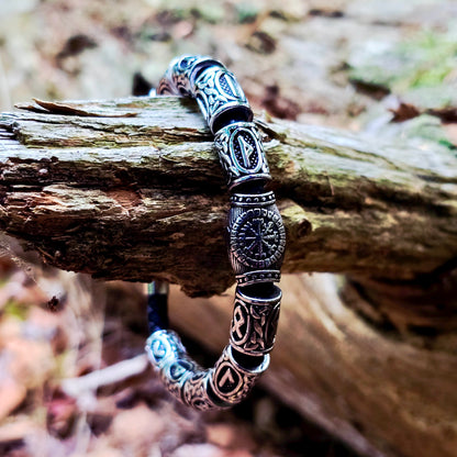 Bracelet Norse Rune Beads