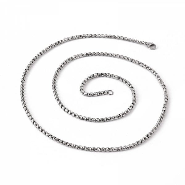 Boxchain-Halskette, 1,5 mm – Silber