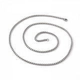 Boxchain-Halskette, 3 mm – Silber