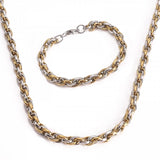 Birka-Set aus Halskette und Armband – Zweifarbig