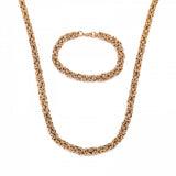 Necklace and Bracelet Sigtuna Set - Gold
