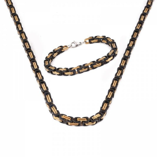 Schmuckset Torslunda Gold-Schwarz