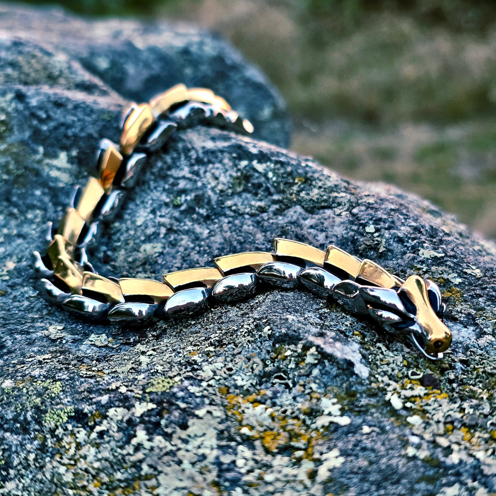 Bracelet Dragon Massive - Dual Tone