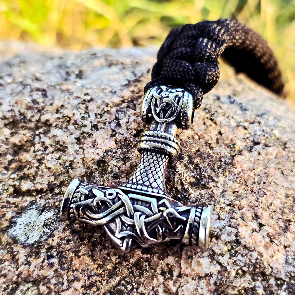 Paracord Bracelet Mjölnir Asgard-Knot - Silver