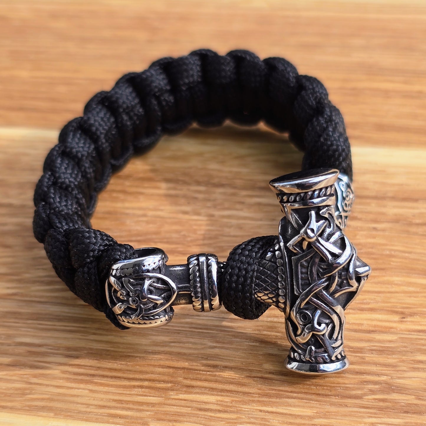 Paracord Bracelet Mjölnir Asgard-Knot - Silver