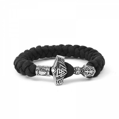 Paracord-Armband „Thors Hammer“ mit Valknut