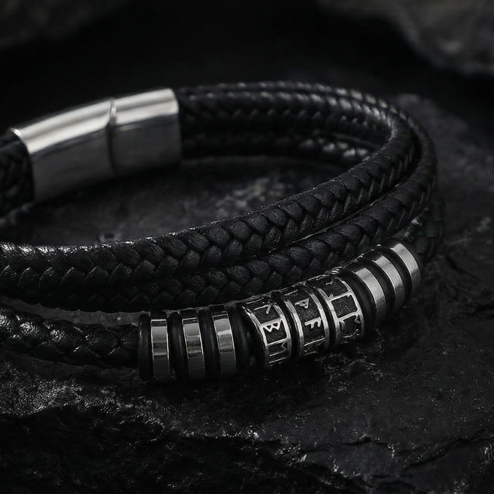 Armband Silver Runor - Trippelrad