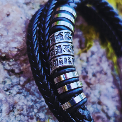 Armband Silver Runor - Trippelrad