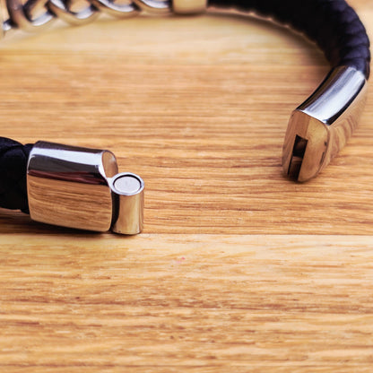 Armband Massiv Knut - Läder