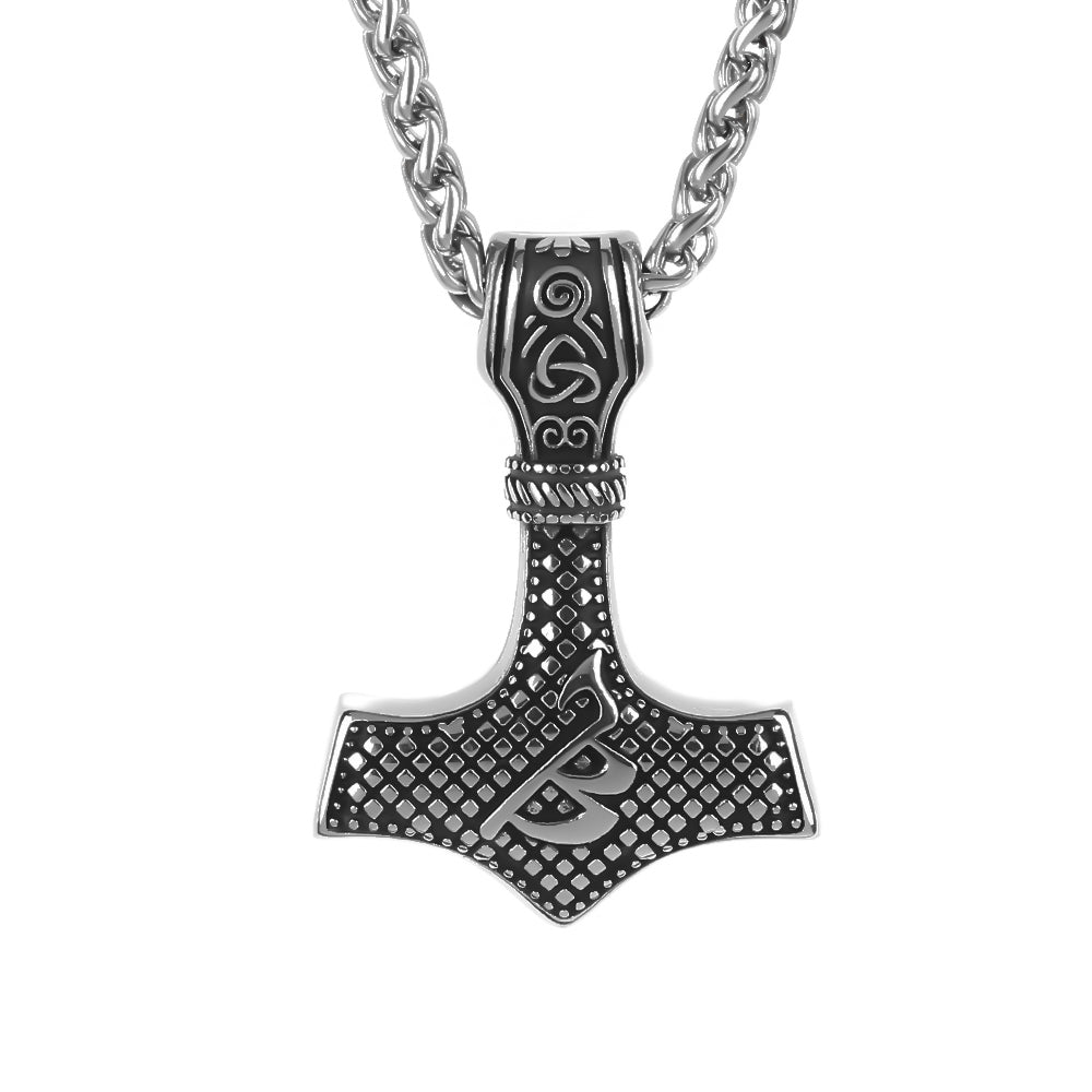 Necklace Thunder God Mjölnir - Silver