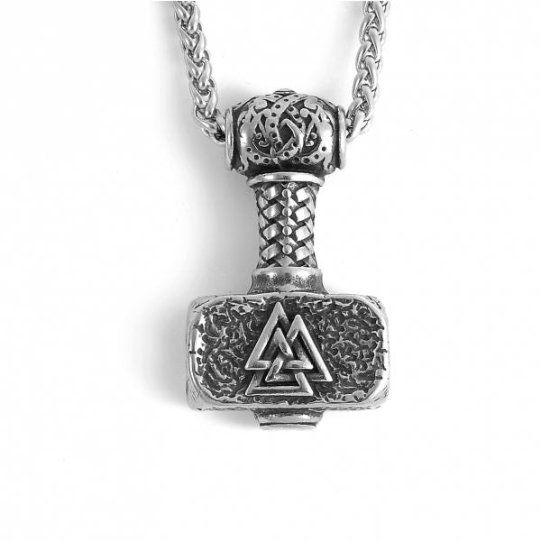 Halsband Mjölnir Classic - Silver
