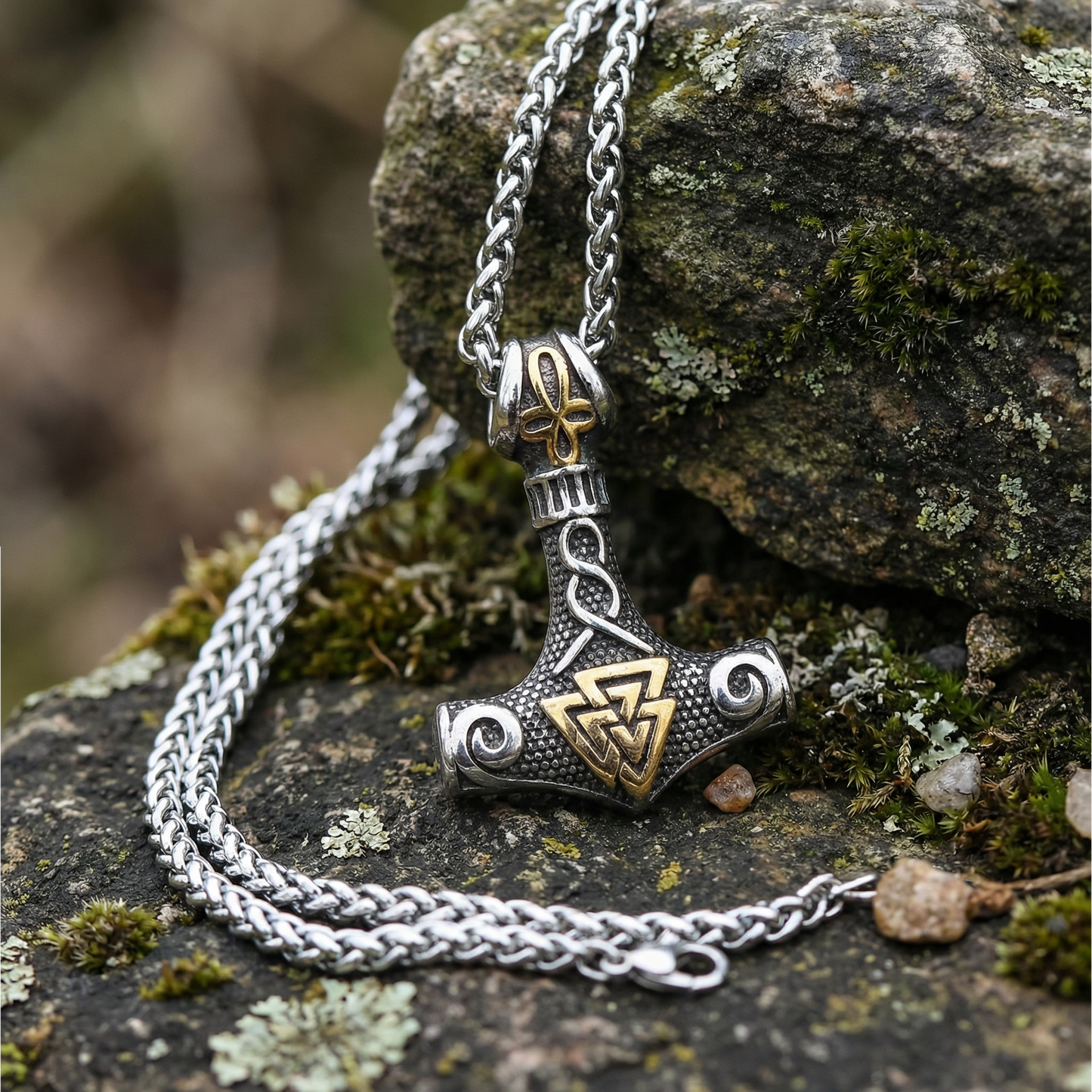 Necklace Thunderhammer - Dual Tone