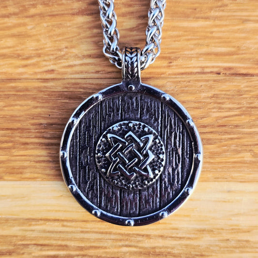 Necklace Viking Shield - Silver