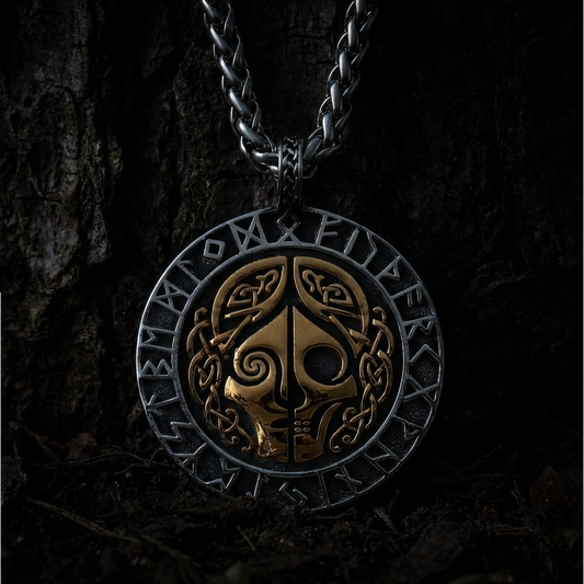 Halskette Dunkelheit der Hölle - Zweifarbig