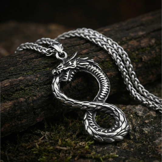 Halsband Jörmungandr Midgårdsormen - Silver