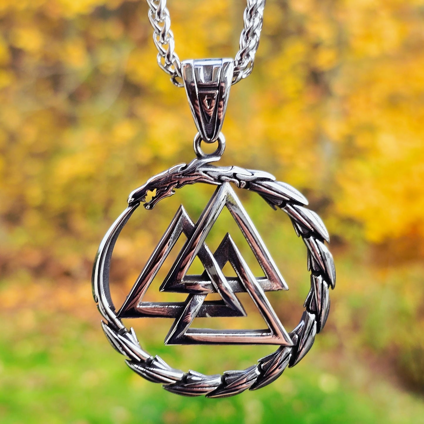 Necklace Valknut Nidhöggr XXL