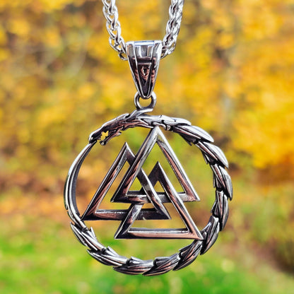 Necklace Valknut Nidhöggr XXL