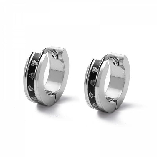 Valknut Hoop Örhängen – 304 Rostfritt Stål