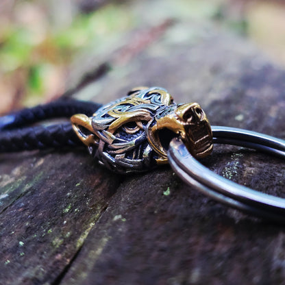 Keychain Freki Asgard Knot Dual Tone