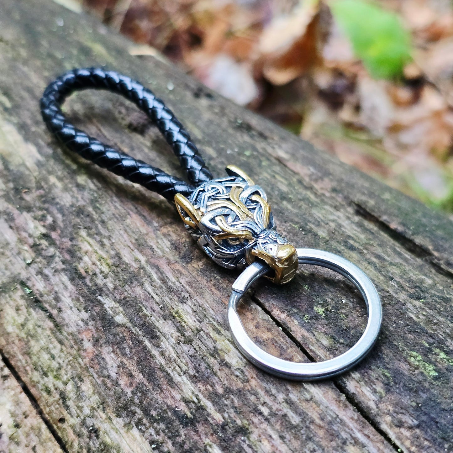 Keychain Freki Asgard Knot Dual Tone