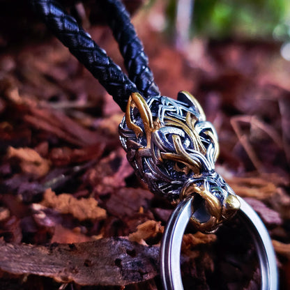 Keychain Freki Asgard Knot Dual Tone