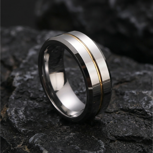 Tungsten Trilogy of Strength - Silver-Yellow Edition