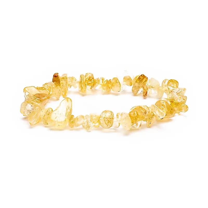 Citrine Chip Bracelet 7 mm
