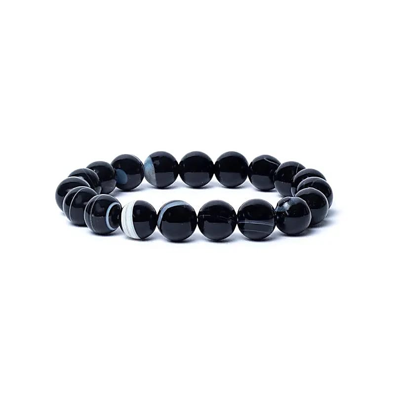Armbånd Shivaøye agat - 10 mm