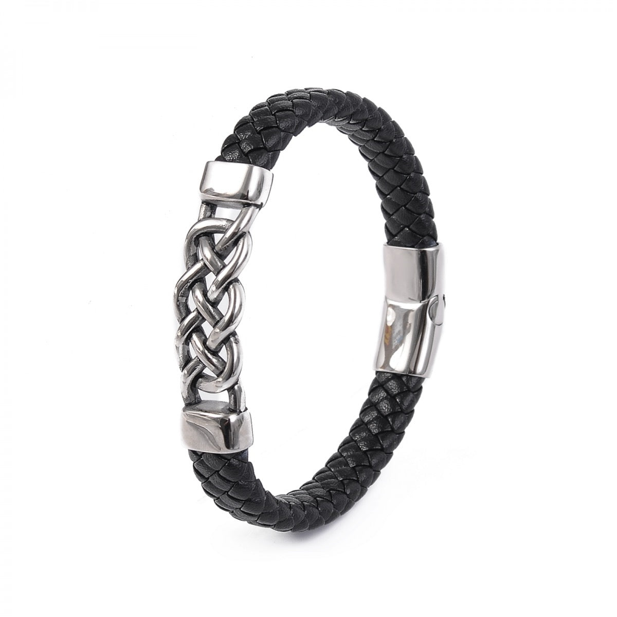 Armband Massiv Knut - Läder