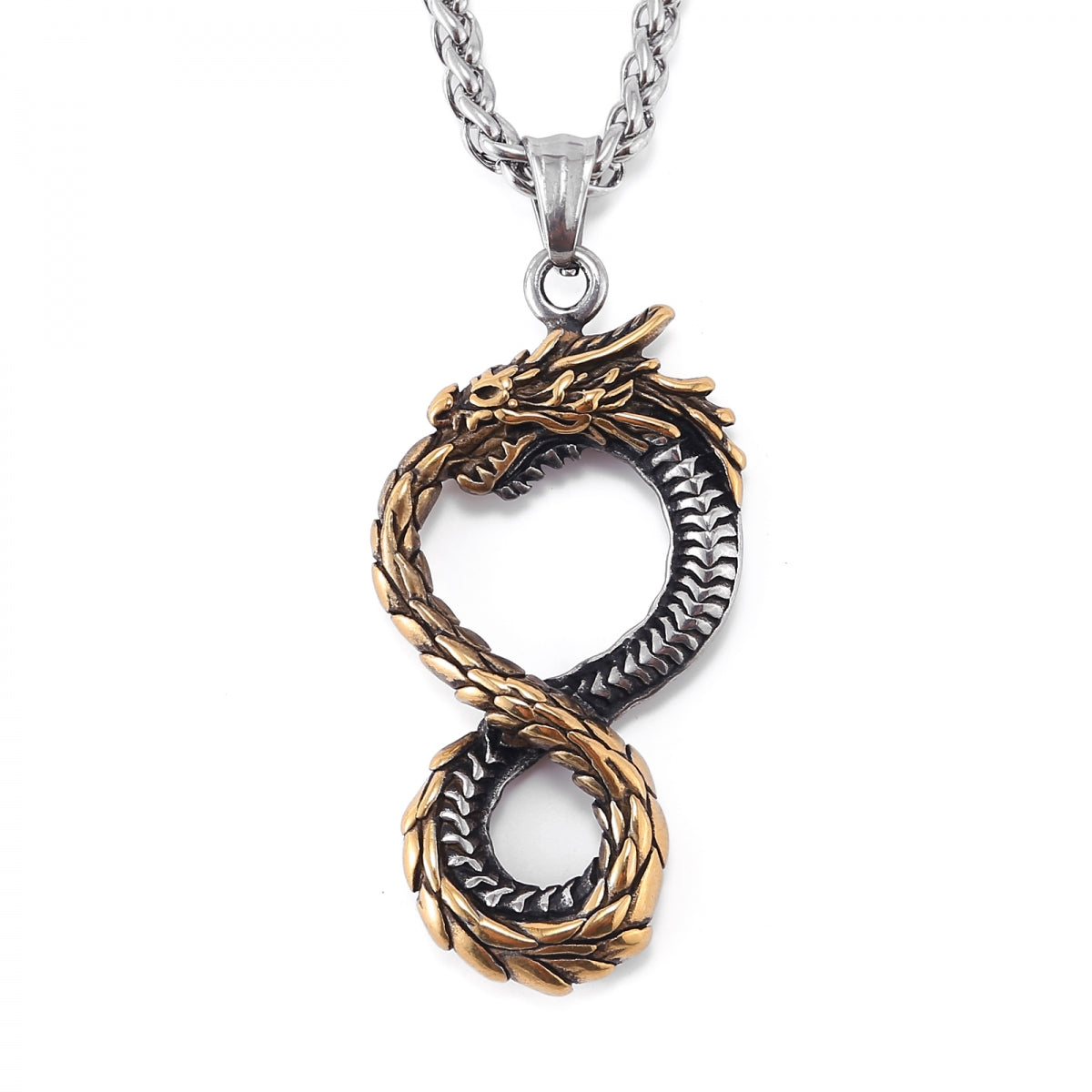 Necklace Jörmungandr the Midgard Serpent - Dual Tone